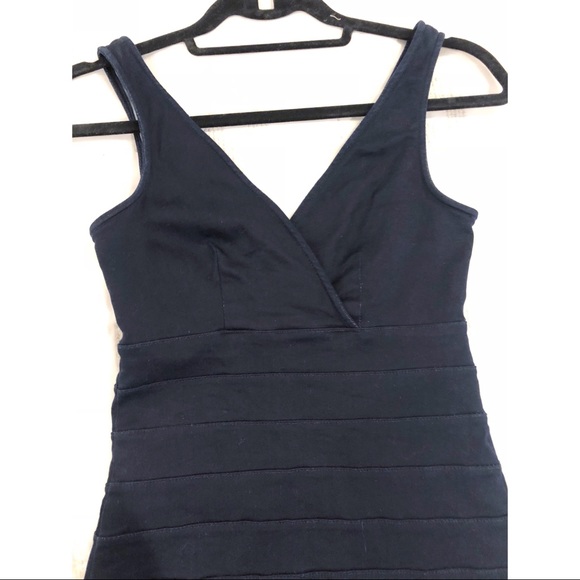 EXPRESS dark denim body hugging dress - Picture 3 of 4